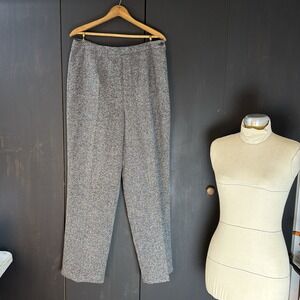 Ell Jay Collection Womens Pants‎ Gray Black Marilena Size 14 Stretch Business